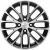 Khomen KHW 1506 6x15 4*100 ET45 DIA56.6 Black-FP Литой