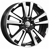 K&K КС874 6.5x17 4*100 ET41 DIA60.1 Алмаз черный Литой