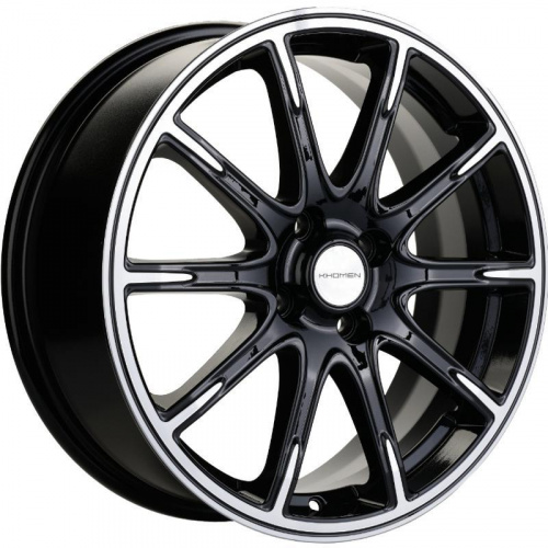 Khomen KHW 1707 6.5x17 4*100 ET41 DIA60.1 Black-FP Литой