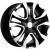Khomen KHW 1503 6x15 4*100 ET46 DIA54.1 Black-FP Литой