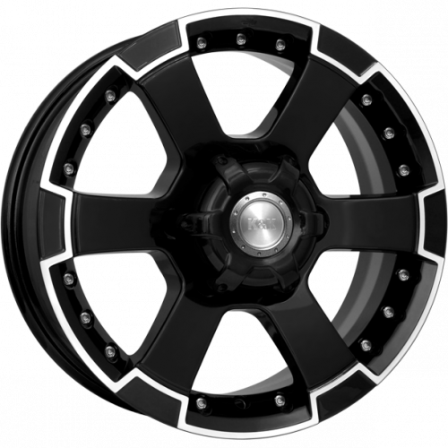 K&K M56 7x16 6*139.7 ET38 DIA67.1 Алмаз черный Литой